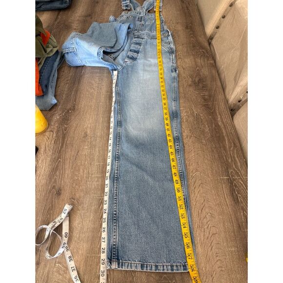 Star co. mid wash bib denim overalls - Picture 7 of 8